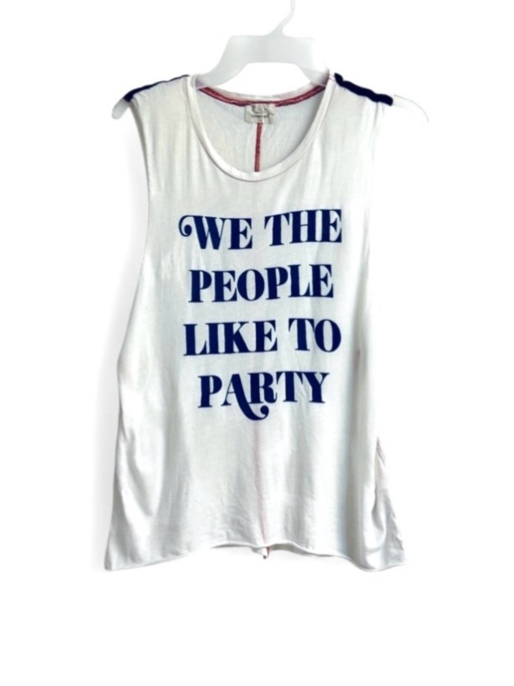 Project Social T White We The People Tank Top Size Medium
